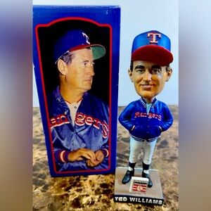 Ted Williams Hall Of Fame Texas Rangers First Manager Bobblehead